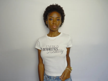 Energy Rewrites Reality Micro Rib T-Shirt